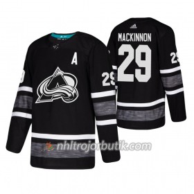 Män Ishockey Colorado Avalanche tröja Nathan MacKinnon 29 Svart 2019 All-Star Adidas Authentic